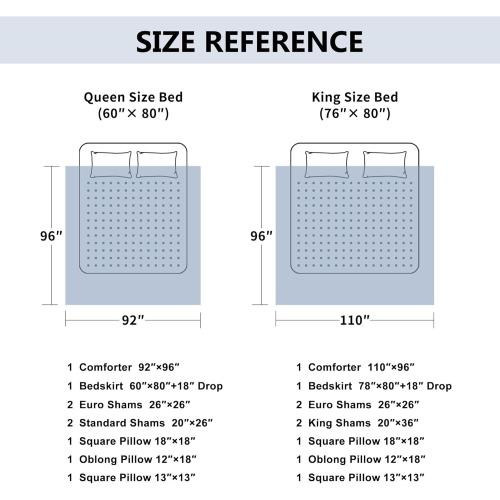 Loom and Mill 9-Piece Jacquard Comforter Sets Queen, Classic Paisley Design Bed in a Bag, Luxury Vintage Damask Bedding Set with Euro Shams, Bedskirt, Filled Decorative Pillow for Home(Queen)