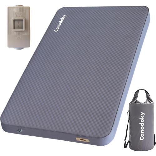 Size 4Color Blue  Ultra-Thick Self-Inflating Sleeping Pad with 3-in-1 Rechargeable Pump, Air Adjustable Foam Camping Mattress, 9.5R Heavy-Duty Double Sleeping Pad for Car, Truck, Van, Rooftop Tent – 4-Season Use