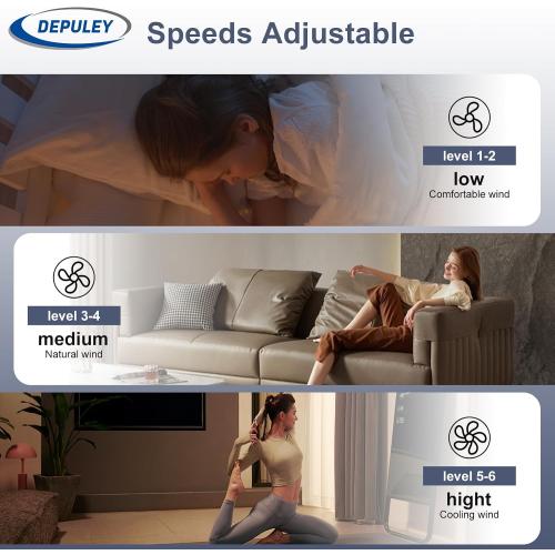 Depuley Ceiling Fans with Lights and Remote: Full Package 20 Modern Low Profile Flush Mount LED Ceiling Fan for Bedroom App Control - White Crystal Bladeless Fandelier for Laundry Room Kitchen