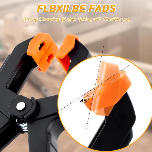 10 Pack Spring Clamps for Crafts & DIY - 3.5 Inch Plastic Woodworking Clamps, Small Balloon Arch Clips, Heavy Duty Tarp & Backdrop Holder Clips