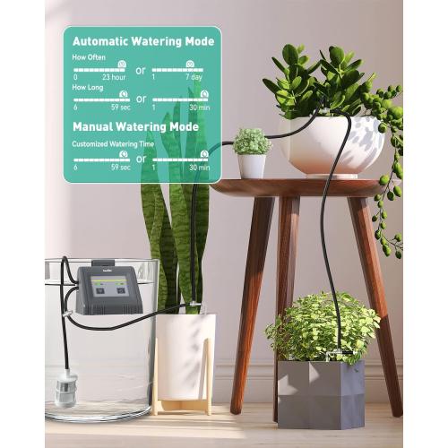 RAINTPOINT Automatic Watering System, Plant Self Watering System Automatic Drip Irrigation Kit with Pump, Indoor Irrigation System for Potted Plants, APP & Voice Remote Control (2023 Release, V2)
