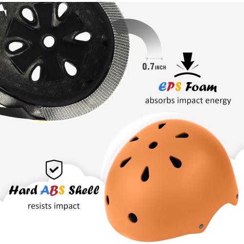 Kids Bike Helmet, Adjustable and Multi-Sport, from Toddler to Youth, 3 Sizes