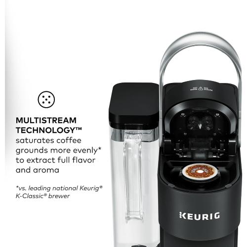 Keurig K-Supreme SMART Coffee Maker, MultiStream Technology, Brews 6-12oz Cup Sizes, Black