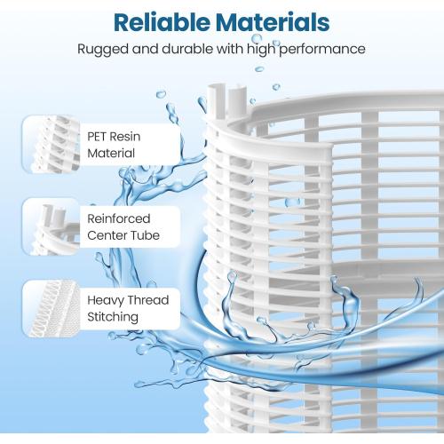 48 Sq.Ft FS-2004 DE Grid Pool Replacement Filter Set Compatible with Unicel FS-2004, for Filbur FC-9540, for PFG-2448, for Hayward Pro-Grid DE4820(DEX4800DA), for MicroClear DE4800, 7 Full   1 Partial