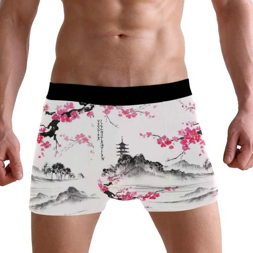 Men's Novelty Boxer Briefs Stretchy Underwear Breathable Underpants Shorts S-XL
