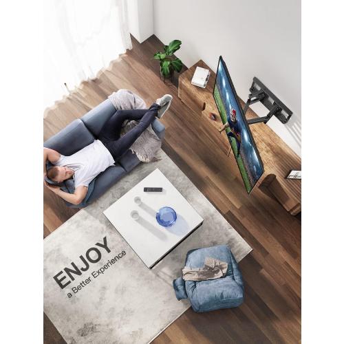 Pipishell TV Wall Mount for 26-65 inch LED LCD OLED 4K TVs up to 99lbs, Full Motion TV Mount Bracket Articulating Swivel Extension Tilting Leveling Max VESA 400x400mm, Fits 12/16 Inch Wood Studs