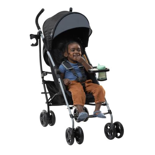 3Dlite Convenience Stroller, Gray – Lightweight Stroller with Aluminum Frame, Large Seat Area, 4 Position Recline, Extra Large Storage Basket – Infant Stroller for Travel and More