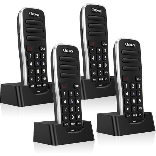 Wireless Intercoms for Home, Rechargeable & 1 Mile Range (5280ft)