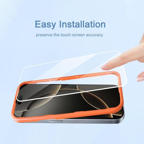 Ailun 3 Pack Screen Protector for iPhone 16 Pro Max [6.9 inch] with Installation Frame, Tempered Glass, Sensor Protection, Dynamic Island Compatible, Case Friendly