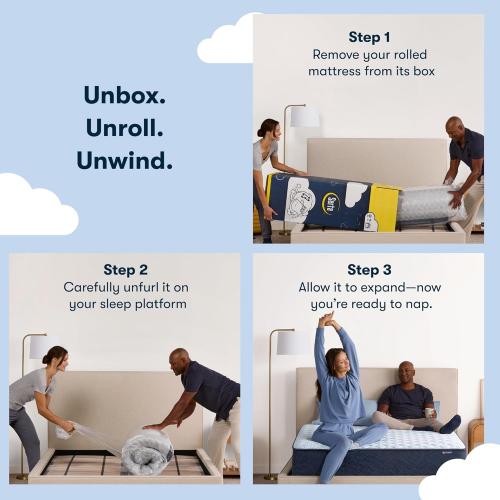 Serta Sleeptrue Medium 12 Queen/King Hybrid Mattress in a Box, Cooling, Breathable, and Pressure Relieving - 100 Night Trial, CertiPUR-US Certified and 10 Year Limited Warranty