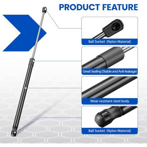C1613678 24 Gas Strut Shock,135Lbs/601N Lift Support,24 inch Gas Spring Shocks Prop Lift for Tonneau Cover Truck Pickup Bed RV Door Replacement Sturt C1619770, 2-Piece Set