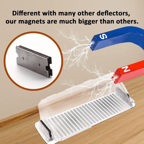 2 Pack Air & Heat Deflector for Vents, Sidewalls and Ceiling Registers, Adjustable from 8.5 to 15