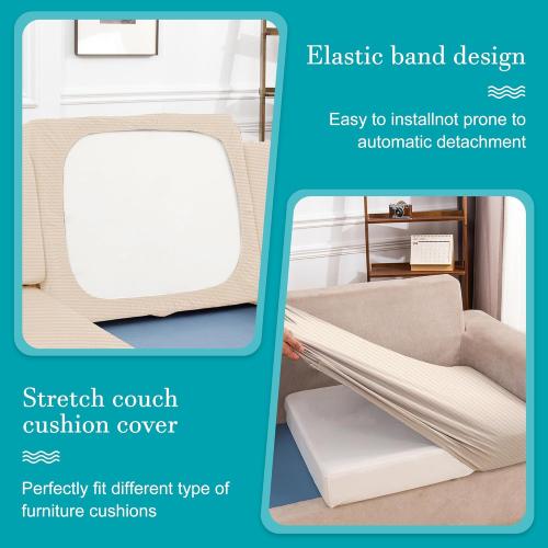 12 Pcs Outdoor Cushion Covers, Patio Sofa Cushion Covers Replacement | Outdoor Couch & Sofa Slipcovers,for Patio Furniture Cushion Covers,Washable Reusable Furniture Protector