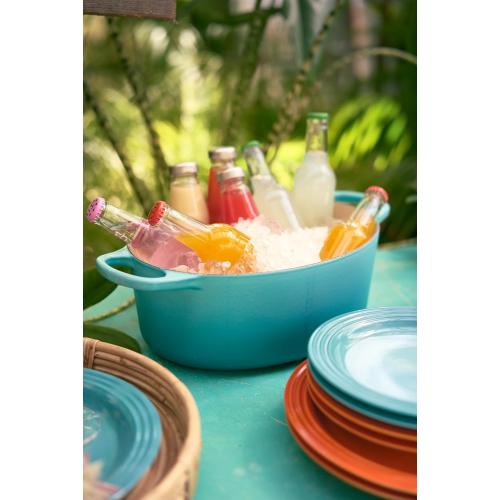 Le Creuset Enameled Cast Iron Signature Oval Dutch Oven, 6.75 qt., Caribbean