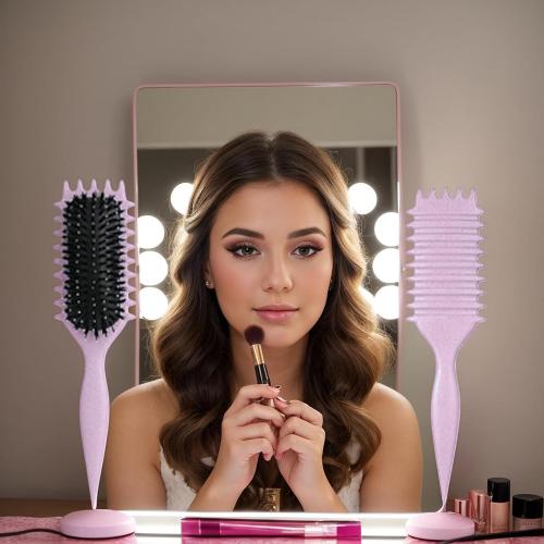Purple 1 Piece Curl Defining Brush, Curly Hair Brush for Detangling Shaping and Defining Curls for Women, Men,Girl Or Boy Hair.