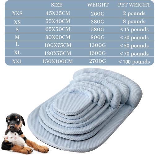 GIBZ Removable Dog Bed with Zipper, Washable Cat Mattress with U Shape Neck Pillow, Breathable Pet Sleeping Mat, Pink, 55x40cm