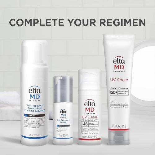 1.7oz EltaMD UV Clear Face Sunscreen SPF 46, Oil-Free Sunscreen with Zinc Oxide, Dermatologist Recommended