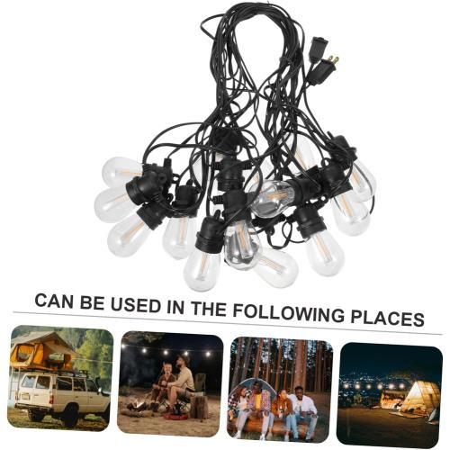 Outdoor String Lights Led Decorative Lamp for Garden Parties Shatterproof Bulbs for Christmas Camping and Festive Events