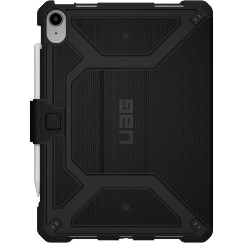 URBAN ARMOR GEAR UAG Designed for iPad 11 A16 11th Gen 2025, 10.9 10th Gen 2022 Case A3354 A3355 A2696 Rugged Heavy Duty Protective Folio Cover w/Adjustable Stand & Pencil Holder, Metropolis Black