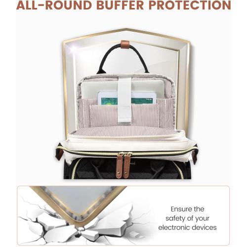 LOVEVOOK Laptop Backpack for Women, 15.6'' Waterproof Nurse Bag Teacher Work Backpack Purse for Women, Travel Computer Backpack for College Office Business Ladies