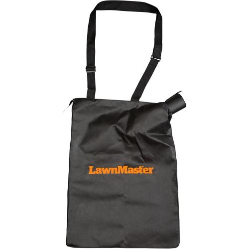 LawnMaster BV1210 Electric Blower Vacuum Mulcher 12 Amp 2-Speed Adjustment with Metal Impeller 240 MPH 380 CFM 16:1 Mulch Ratio with Collection Bag