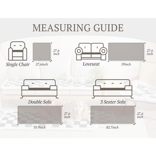 Couch Cushion Cover for dogs Sofa Cover Washable Pet Love Seat Couch Covers for Sofa Slipcovers Couch Protector Blanket for Dogs Sofa Cushion Covers for Pets Washable Pad Blue Grey 70x150cm/27.6x59in