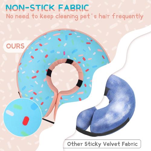 Supet Inflatable Dog Cone Collar Alternative After Surgery, Doggie Neck Donut Collar Recovery E Collar, Soft Dog Cone for Small Medium Large Dogs