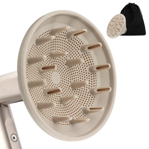 Diffuser Attachment for Hair Dryers, Diffuser attachment hair,curly diffusers attachment,Upgraded Bigger Diffusers Nozzle for Dryer Faster and Define Wavy, Curly, Coily Hair