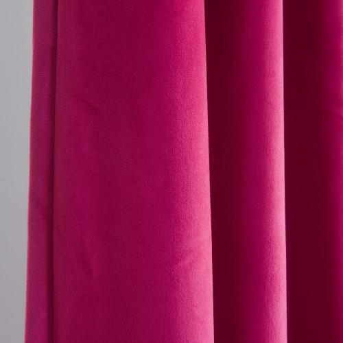 Roslynwood Velvet Berry Curtain 120 inch Long - Curtains Block Light Rod Pocket Thermal Insulated Window Drapes Set for Living Room/Bedroom/Dining Room, W52 x L120, 2 Panels