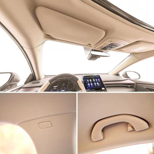 Auto Headliner Fabric 96 L × 60 W Mesh Type with Foam Backing - Tube Packaging - Brown Interior Replacement Material for Car/Truck/SUV/RV Roof - Home Repair/DIY Headliner Material