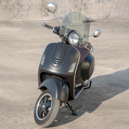 Scooter Bikes Windscreen for Piaggio Primavera 150 GTS 250 300 2017 2018 2019 Round Headlight Front Fairing Windshield Wind Deflector Visor GTS250 GTS300 (Light Smoke)