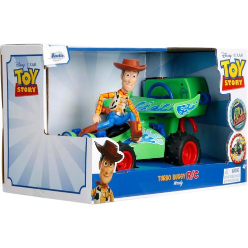 Jada Disney Pixar Toy Story 4 Turbo Buggy W/Woody Radio Control Vehicle, 2.4 Ghz, 1: 24