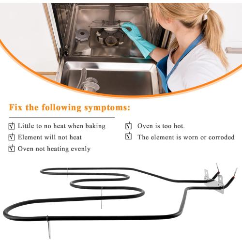 UPGRADED WB44T10011 Oven Range Stove Bake Element by Blutoget - Fit for General Electric Hotpoint Ken-more Ranges JBP78WB4WW JBP66WB4WW JBP78WB1WW JCBP80SK2SS WB44T10059 AP2030997 PS249286 EAP249286
