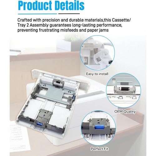 RM2-5392 Paper Tray 2 Assembly/Cassette Fits for HP LaserJet Pro M402n M402dn M403d M403dn M404n M405 M429dw M329 M304 M305 M426fdw M427dw,250-Sheet Capacity