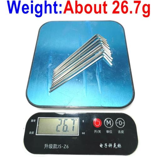 10pcs 2mm Ball End Allen Wrench sets,2mm Hex Key Wrench set,2mm ball end Hex Driver allen key Door Key L Shaped hex wrench set with Long Arm 95mm lengh.2mm ball end hex wrench