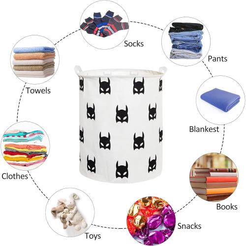 Collapsible Laundry Basket in Bedroom Waterproof Laundry Hamper in Bathroom Large Laundry Bag in College Dormitory Cloakroom Livingroom Nursery Organizer Toy Bin