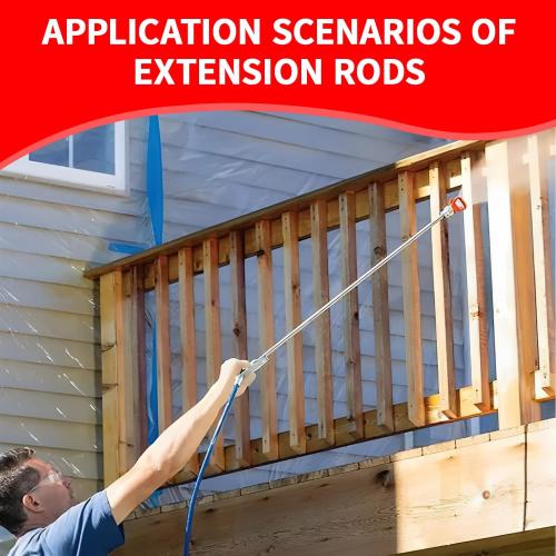 6-Piece Set of Extension Poles, Airless Paint Sprayer Gun Tip Extension Pole,for Airless Paint Gun Wand, Black Carrying Pouch Included for Easy Storage (8in 12in 16in 20in 30in 40in)‼️missing pieces‼️