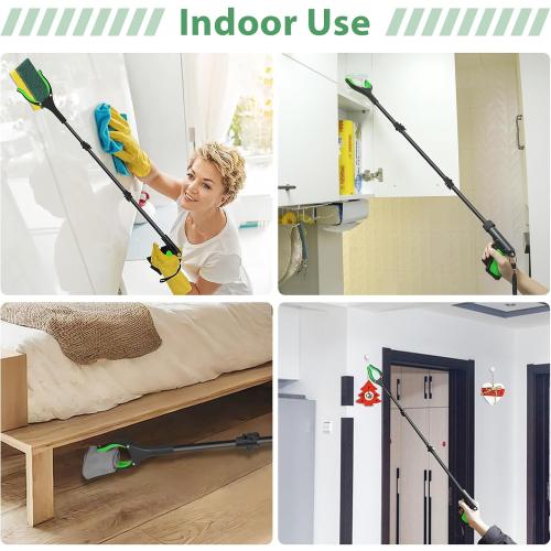 52 Extra Long Grabber Reacher Tool, Foldable Reacher Grabber Pickup Tool with Strong Magnetic & 360° Rotating Anti-Slip Jaw, Extension Trash Picker Upper Grabber for Indoor & Outdoor