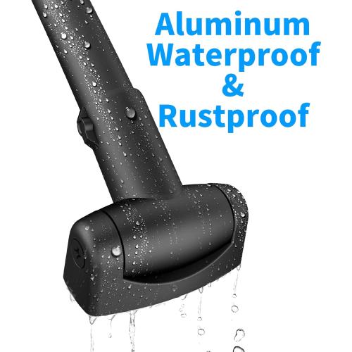 Curved Shower Rod - 43-72 Inches Adjustable, Rustproof Aluminum, Curved for Bathroom, Need to Drill, Black