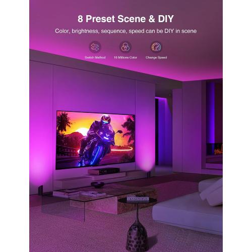 SUNVIE 5W Smart Floor Can Light Dimmable Uplights Indoor, RGBCW, 2PCS