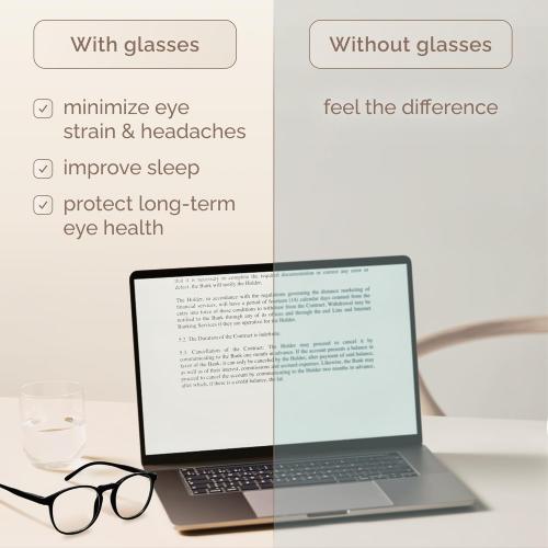 IBOANN Chic & Comfy Blue Light Glasses for Women - 3-Pack Round Frames, Screen-Ready Style with UV Protection Coating