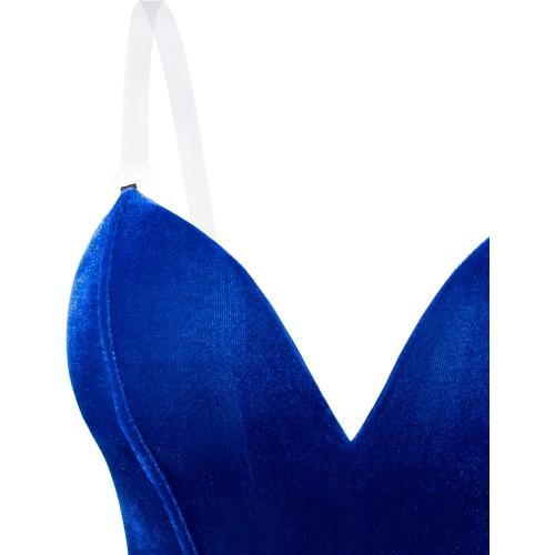 Women Velvet Bunny Costume Bunny Girl Suit Costume Senpai Cosplay One Piece Bodysuit Stockings Set