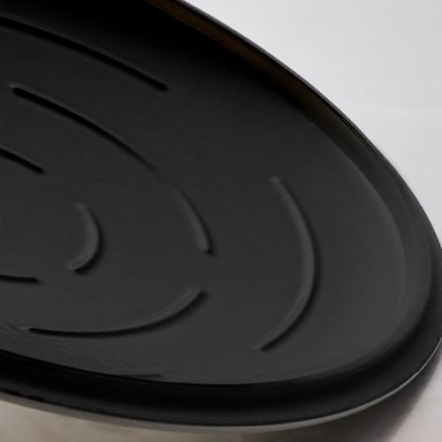(White) Tramontina Bestow Enameled Cast Iron Skillet with Lid, 12-inch Frying Pan, Cactus with Gold Knob