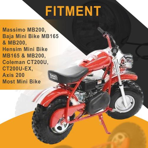 Chikia CT200U Headlight Front Light Bulb Compatible With Colem-an | CT200U Baja Warrior Trailmaster Mini Bike MB200 Axis M200 Front headlamp with 12v 35w bulb