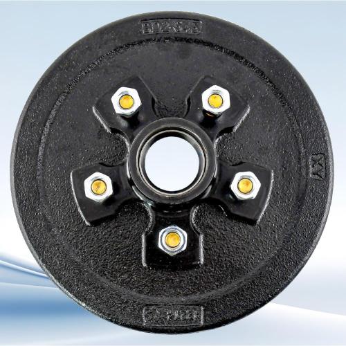 5 on 4.5 Trailer Brake Drum,10 x 2-1/4 Trailer Brake Drum Kit for 3500lbs Traler Axle with L68149/L44649 Bearing and 1/2-20 Nuts - 22001K 008-247-05, 84546，2 Sets