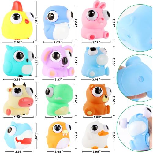 12 PCS Squeeze Toys Eye Popping Squeeze Toy Fidget Toys Party Favors 4-8 Back to School Gifts for Easter Basket Stuffers Party Favors Gifts
