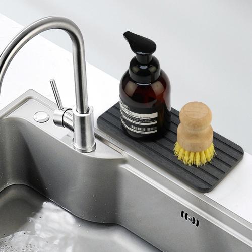 Diatomite Stone Sink Tray Drying Mat for Kitchen Soap Bathroom Counter Tray