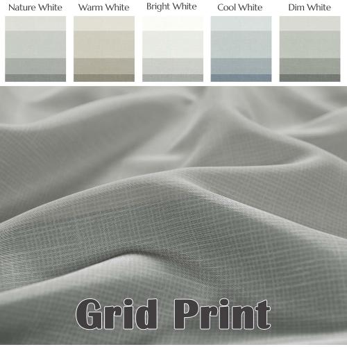 jinchan Small Stall Shower Curtain 48x72 Inches Ombre Cloudy Grey Striped Shower Curtains for Bathroom Gradual Color Waterproof Fabric Minimalist Modern Neutral with 8 Hooks