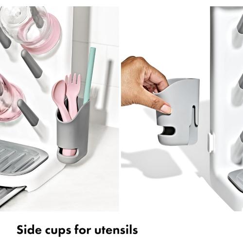 OXO Tot Expandable Baby Bottle Drying Rack, Space-Saving