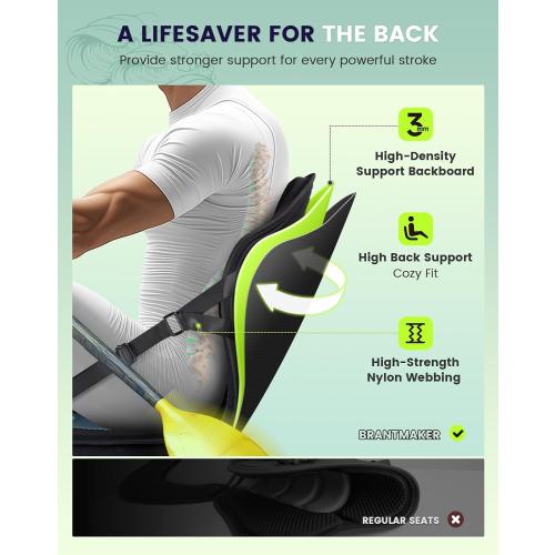 Kayak Seats with Back Support, Paddle Board Seat, Universal Thicken Cushion for Inflatable Paddleboard, Sup, Canoe, Ocean Kayak